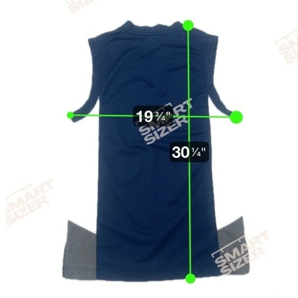 Jordan Sleeveless Athletic V Neck Top Blue‎ Gray Size Small